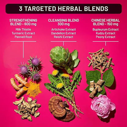 NatureWise Liver Balance Detox Supplement - Triple Repair Formula with Milk Thistle, Dandelion, Turmeric, Artichoke, Reishi Mushroom & Kudzu, Vegan - 60 Capsules[30-Day Supply]