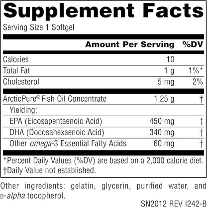 Source Naturals ArcticPure Ultra Potency 850 mg Omega-3 Fish Oil - 30 Softgels