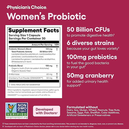 Physician's CHOICE Feminine Power Duo Bundle - Vaginal Probiotic + Womens Probiotic Bundle
