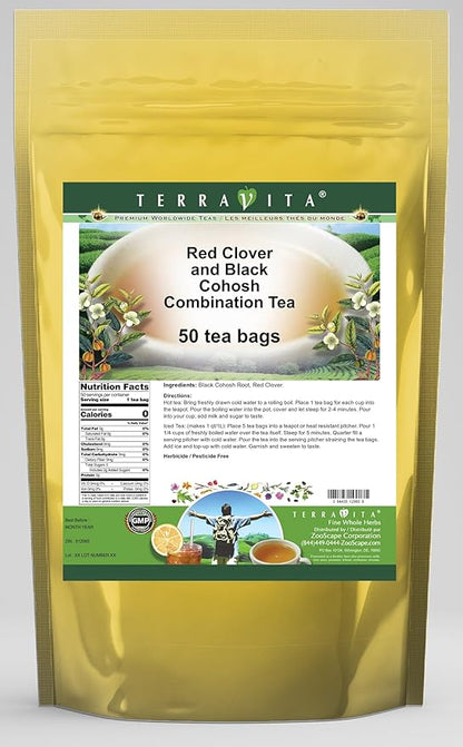 Red Clover and Black Cohosh Combination Tea (50 tea bags, ZIN: 512985)