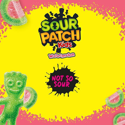 SOUR PATCH KIDS Watermelon Soft & Chewy Candy, Bulk Candy, 24 - 2 oz Bags