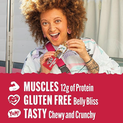 Lenny & Larry's Cookie-fied Bar – Chocolate Chip Cookie Dough Vegan Protein Bars 9x45g – Healthy Snacks with 12g Plant Protein & 5g Fiber – Gluten-Free Power Bar, Non-GMO & Vegan