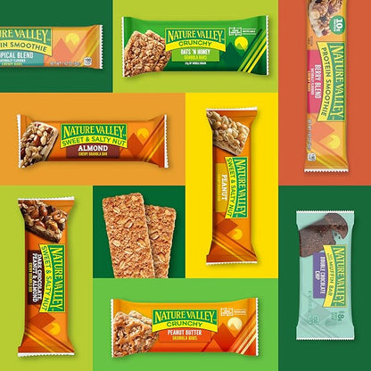 Nature Valley Wafer Bars, Pretzel Peanut Butter, 1.3 oz, 5 ct (Pack of 4)