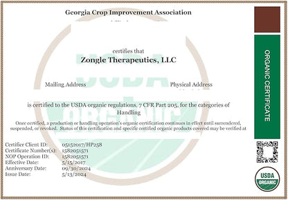 Zongle Therapeutics Organic, Borage Oil, Liquid, Supplement – 100% Pure, Borage Seed Oil, 4 OZ
