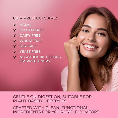 FEMICYCLE Herbal Supplement for Women – PMS, Hormonal & Menstrual Cycle Support – Lodh Tree, Ashoka, Asparagus, Licorice & Turmeric – Period Wellness Formula – 120 Vegan Capsules