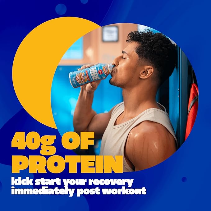 REDCON1 MRE Ready to Drink Protein Shakes Hostess™, Twinkies - Lactose Free RTD Protein Made with Real Whole Food Protein Blends - Easy to Digest Nutritional Shake (12 Pack)