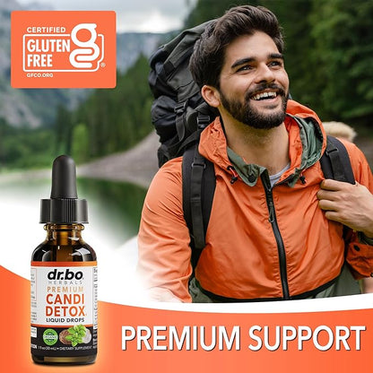 Candida Cleanse Detox for Women & Men - Organic Oregano Oil Drops, Caprylic Acid Black Walnut Wormwood Candi Support Supplement Kit - Natural Oral Anti Overgrowth Gut Balance Flora Complex Supplements
