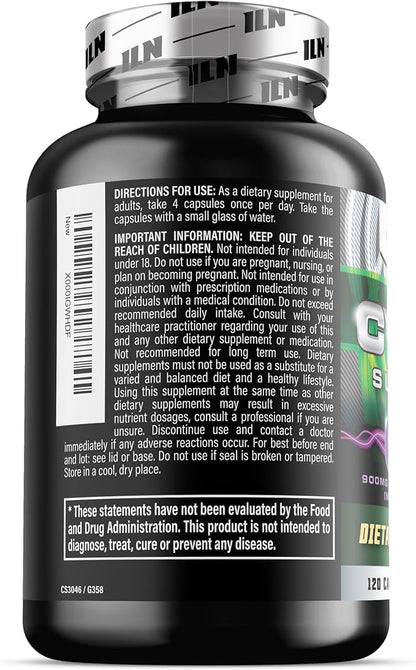 Iron Labs Nutrition: Cycle Support Plus NAC (N-Acetyl-L-Cysteine) - On Cycle Support Supplements for Men - N Acetyl L Cysteine and Milk Thistle (120 Capsules)