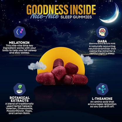 Dr. Price Sleep Gummies for Adults – 3mg Melatonin, L-Theanine, GABA & Herbal Blend – Mixed Berry Flavor, Gluten-Free Sleep Aid – 60 Count