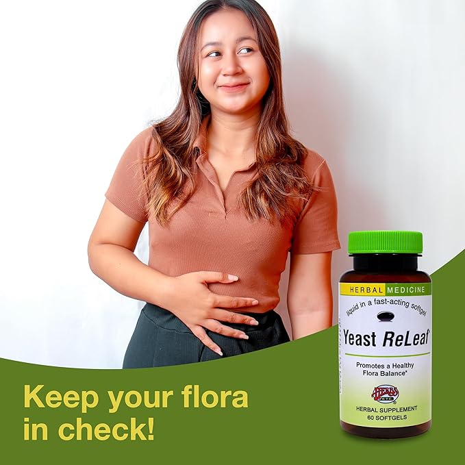 Herbs Etc. Yeast ReLeaf® Softgels 60 ct (Pack of 2)