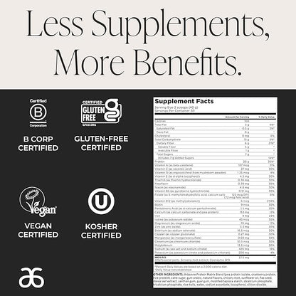 Arbonne Feelfit Pea Protein Shake - Daily Supplement Powder, Vegan Protein for Support of Overall Health, Energy and Well-Being, Vanilla