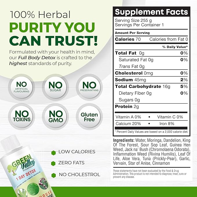 – Natural Herbal Colon Cleanse Detox Supplement | Supports Digestion, Bloating Relief & Regularity | 8 oz Liquid
