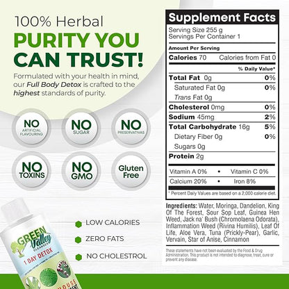 – Natural Herbal Colon Cleanse Detox Supplement | Supports Digestion, Bloating Relief & Regularity | 8 oz Liquid
