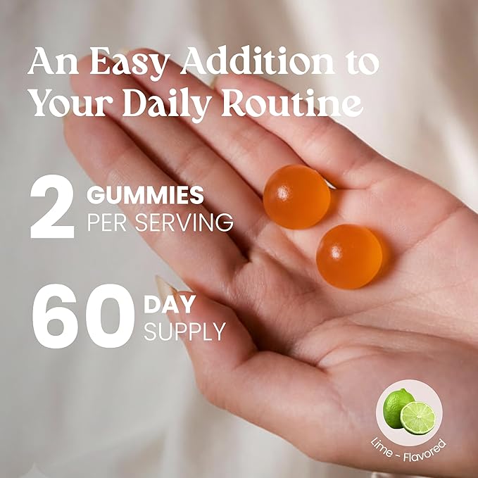 VITA GLOBE Collagen Gummies – 200mg Hydrolyzed Collagen Types I, II, III, V & X | Supports Hair, Skin, Nails, Joints & Bones | Non-GMO Daily Collagen Supplement for Adults – 120 Gummies (Pack of 2)