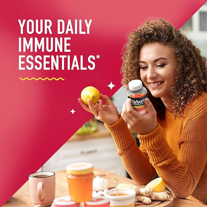 Airborne 400mg Vitamin C Gummies for Adults & Children, Immune Essentials Daily Immune Support Supplement with Powerful Antioxidants Vitamins C & E Plus Selenium - 132 Gummies, Orchard Fruit Flavor