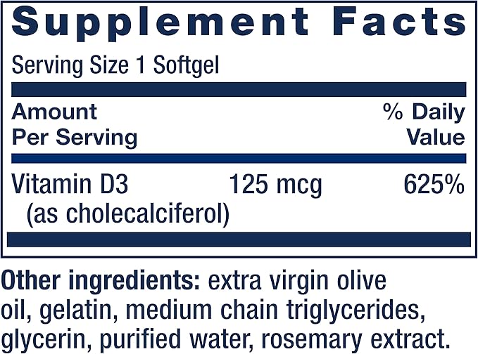 Life Extension Extend-Release Magnesium Prolonged Health Support & Vitamin D3 5000 IU 125 mcg Bone, Brain & Immune Health - 60 Capsules & 60 Softgels