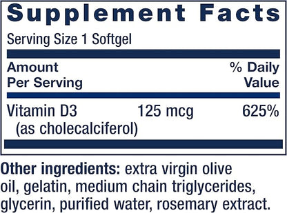 Life Extension Extend-Release Magnesium Prolonged Health Support & Vitamin D3 5000 IU 125 mcg Bone, Brain & Immune Health - 60 Capsules & 60 Softgels