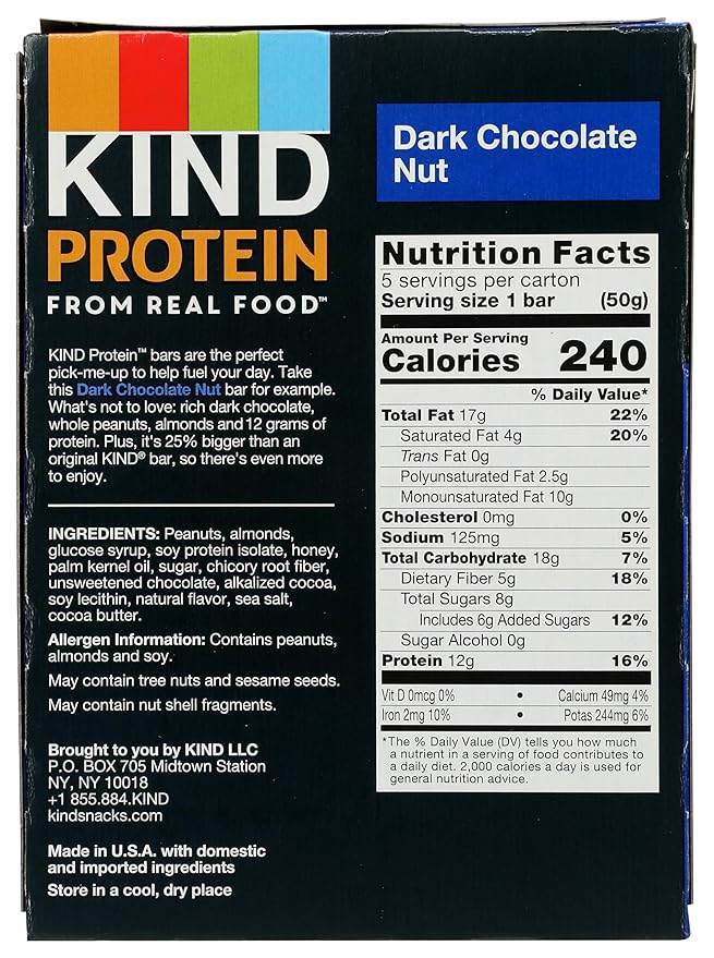 KIND Protein, Dark Chocolate Nut, 8oz (Pack Of 5)
