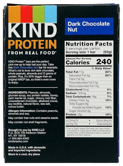 KIND Protein, Dark Chocolate Nut, 8oz (Pack Of 5)