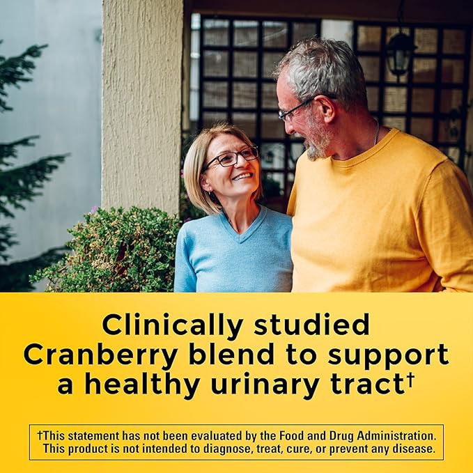Nature Made Cranberry Supplement 500mg with Vitamin C for Immune & Antioxidant Support, Cranberry Blend for Urinary Tract Health, One Per Day, 60 Capsules