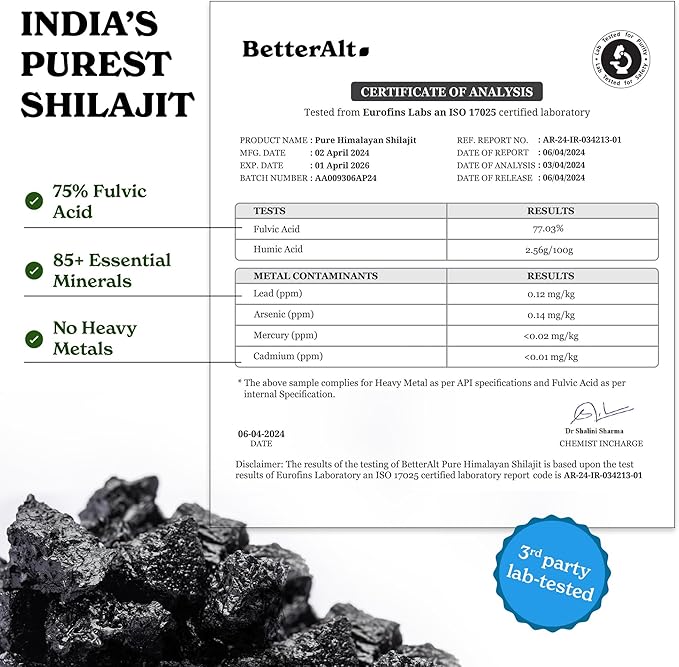 Better Alt Ultimate Power Up Duo | Shilajit Gummies + Shilajit Gold+ Honey Sticks | 3rd-Party Lab Tested | 1 Month Pack - Helps Boost Energy