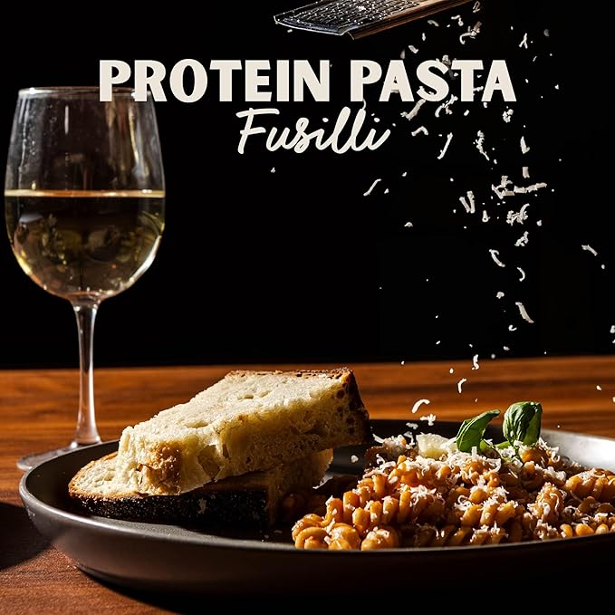 Al Dente Protein Pasta Fusilli – 30g High Protein in 3.5oz Serving, Lower Carb, High Fiber. Artisanal Flavor: Cage-Free Eggs & Semolina. (Previously Carba-Nada, Packaging May Vary). 12oz Bags (Pack of 4)