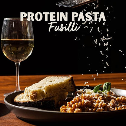 Al Dente Protein Pasta Fusilli – 30g High Protein in 3.5oz Serving, Lower Carb, High Fiber. Artisanal Flavor: Cage-Free Eggs & Semolina. (Previously Carba-Nada, Packaging May Vary). 12oz Bags (Pack of 4)