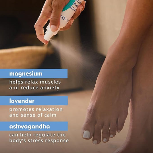 Blissful Sleep Spray – Magnesium, Lavender & Ashwagandha for Relaxation, Calm & Rest – Hormone-Free, Fragrance-Free, Menopause-Friendly Aromatherapy Mist