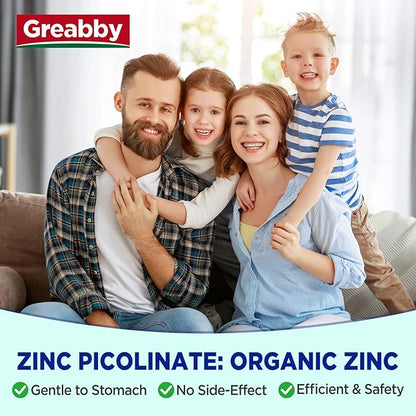 Zinc Gummies - Zinc Picolinate 50mg, Sugar Free, Highly Absorbable Zinc Picolinate Supplement for Kids & Adults, Support Growth, Immune Function, Skin Health, 60 Gummies