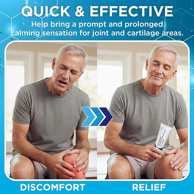 Dr. T Glucosamine Chondroitin Cream - Premium Formula with MSM and Collagen for Joint and Muscle Discomfort - Maintains Joint Strength, Flexibility & Muscle Mobility - 4.23 oz / 120g (2 Pack)