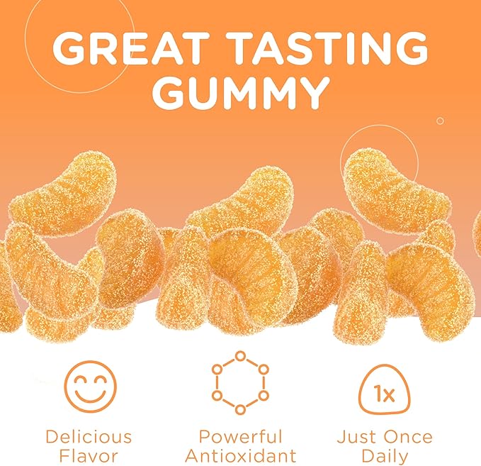 Zahler - Chapter One Vitamin C Gummies for Adults & Kids 125 mg, Certified Kosher (60 Flavored Gummies)
