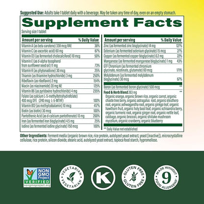MegaFood Multivitamin for Women 40+ One Daily Womens Multivitamin - with Methylated B12, Methyl Folate, Vitamin D3, C & Zinc - Energy Metabolism, Immune Support & Bone Health, Vegetarian, 90 Tablets
