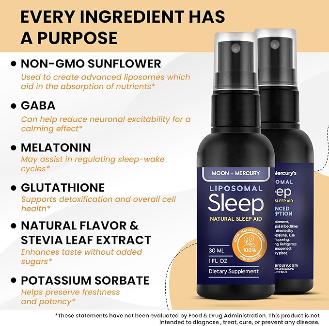 Sleep Mouth Spray - Dietary Supplement - Sleep Supplement - Sleep Support for Deep Restful Sleep - 1 fl oz