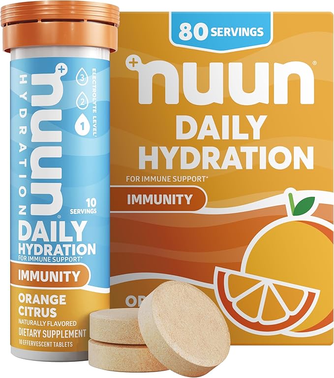 Nuun, Citrus Orange Immunity Box 8 Count, 1.9 Ounce
