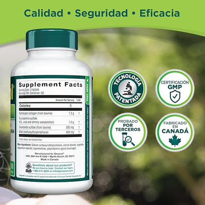 Genacol Optimum – Glucosamine, Chondroitin, MSM & Ultra-Hydrolyzed Collagen, Joint Support Tablets, 180 Count (60-Day Supply)