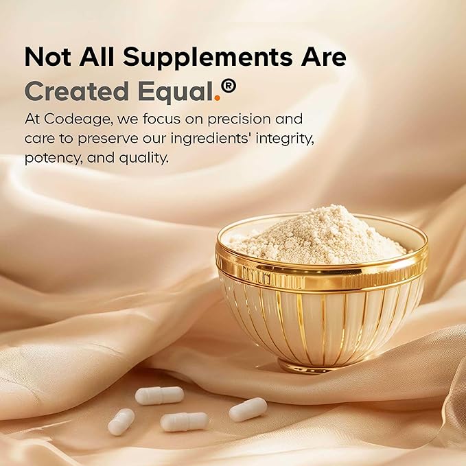 Codeage Multi Collagen Peptides Protein Capsules, 5 Collagen Types, Grass-Fed & Hydrolyzed Bovine Collagen Pills Supplement, Ashwagandha, Amla Berry Vitamins, Collagen Peptides - 90 Capsules