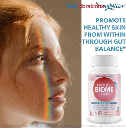 Prime Skin Biome Pro - Our Best Anti Aging Skin Supplement - Skinn & Toenail Fungus Fighter - Anti Wrinkle Pill - Reactivate Anti Aging Pills for Women & Men - Fungus Probiotic Fungal Pills