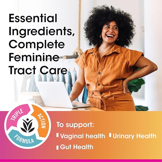 vH essentials Probiotics for Women with Prebiotics, Cranberry & Vitamin C – 120 Capsules -2 Pack – Vaginal Probiotics Support Gut Balance, Vaginal Health & Urinary Tract Health for Women