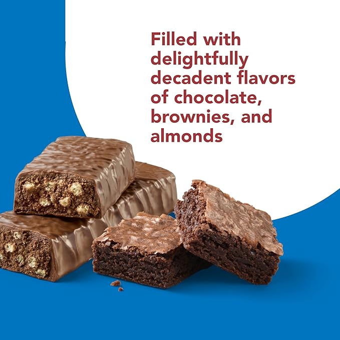 think! Protein Bars, High Protein Snacks, Gluten Free, Sugar Free Energy Bar with Whey Protein Isolate, Brownie Crunch, Nutrition Bars without Artificial Sweeteners, 2.1 Oz (12 Count)
