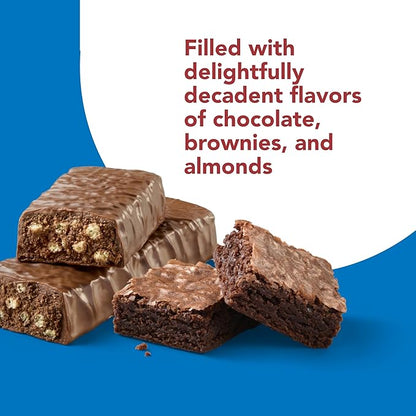 think! Protein Bars, High Protein Snacks, Gluten Free, Sugar Free Energy Bar with Whey Protein Isolate, Brownie Crunch, Nutrition Bars without Artificial Sweeteners, 2.1 Oz (12 Count)
