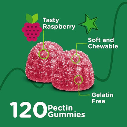Viteey Kids Magnesium Citrate Gummies - Supports Sleep Aid, Calm Gummies, Muscle Relaxer, Optimal Relaxation - Vegetarian, Gelatin Free, Gluten Free, GMO Free - Tasty Chewable Raspberry Flavored Gummy