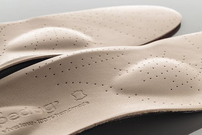 Pedag Viva Low | Low Arch Support | Handmade in Germany | Plantar Fasciitis Relief | Heel Cushion | Activated Charcoal Odor Control | Metatarsal Support | Tan | Women US 11/ Men 8/ EU 41