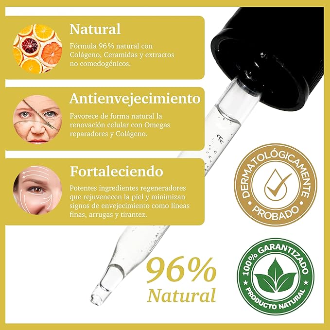 Purifect Collagen Anti-Aging Facial Serum for Skin - Firming & Plumping Face Serum with Vitamin E, Ceramide NP, Fortified with Retinol, Supports Skin Elasticity & Barrier Health, Made in USA - 1 fl oz