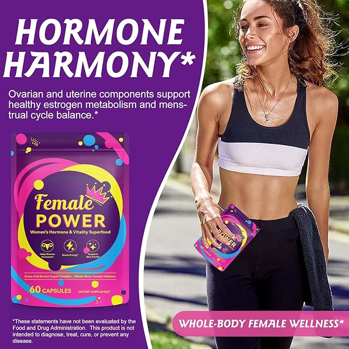 3 Pack Beef Organ Supplement for Women,Hormone Balance for Women,Grass Fed Beef Liver Capsules Supplements for Womens Support Balance Hormones, Energy, Menstrual,Skin Care-180 Capsule