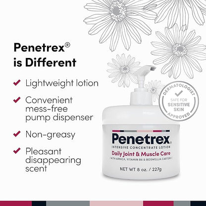 Penetrex Joint & Muscle Care Lotion – Soothing Botanical Formula with Arnica, Vitamin B6 & MSM – Lightweight Easy to Apply Lotion - Fresh Disappearing Scent - for Everyday Movement Support