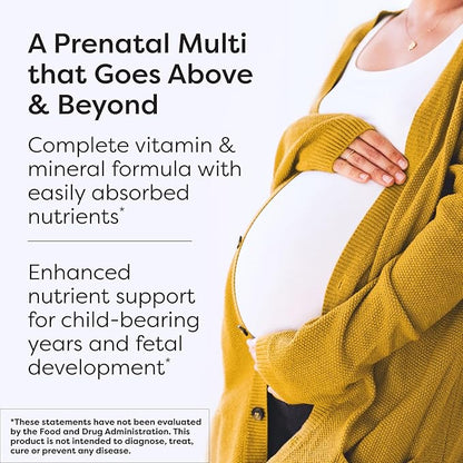 SFI Health Klaire Labs Prenatal & Nursing Multivitamin - Postnatal & Prenatal Vitamins for Women with Iron - Complete Nutritional Support During Preconception, Pregnancy & Breastfeeding (90 Capsules)