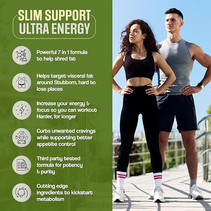 Crave Less Ultra - Supports GLP-1 Pathway Function - Weight Loss Pills/Appetite Suppressnt + Fat Burner for Women & Men | Increase Energy - 3rd Party Tested Formula - 60 Capsules for Adults
