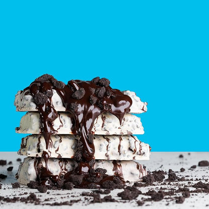 FITCRUNCH Snack Size Protein Bars, World’s Only 6-Layer Baked Bar, Just 3g of Sugar & Soft Cake Core (9 Count, Milk & Cookies)