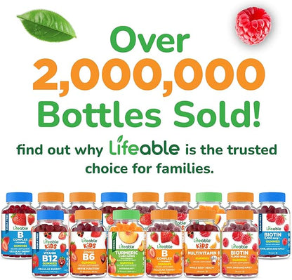 Lifeable Cranberry Gummies for Kids | Great Tasting Cranberry Supplement | for Urinary Tract Health, Bladder & Digestive Support | Vegan and Non GMO Cranberries | 60 Count