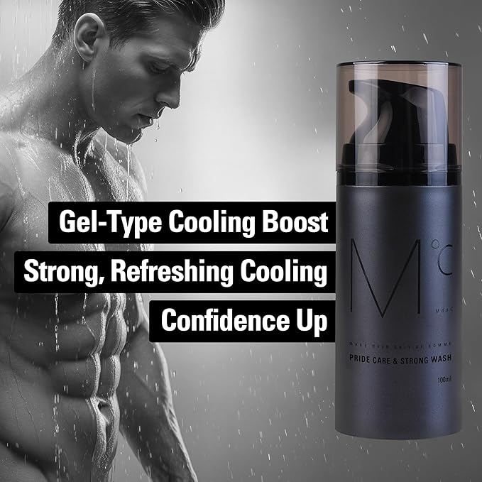 Mdoc Men’s Strong Cooling Intimate Wash, Gel Cleanser for Odor Control, Hygienic Freshness & Daily Care, All Skin Types, 100ml